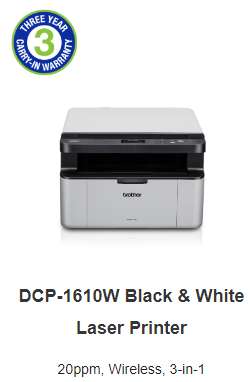 Brother DCP-1610W Mono Laser printer